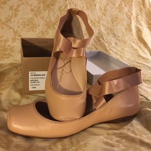 Jessica Simpson Mandalaye Nude Ballet Flats